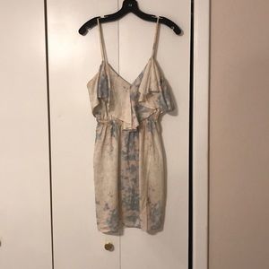 Kimchi Blue watercolor dress. Large.